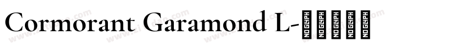 Cormorant Garamond L字体转换